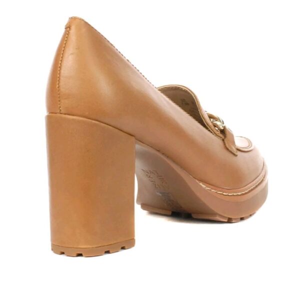 BRAND NEW NATURALIZER CALLIE MOC ENGLISH TEA LEATHER HEELED SHOES I3520L1200 - Picture 4 of 15